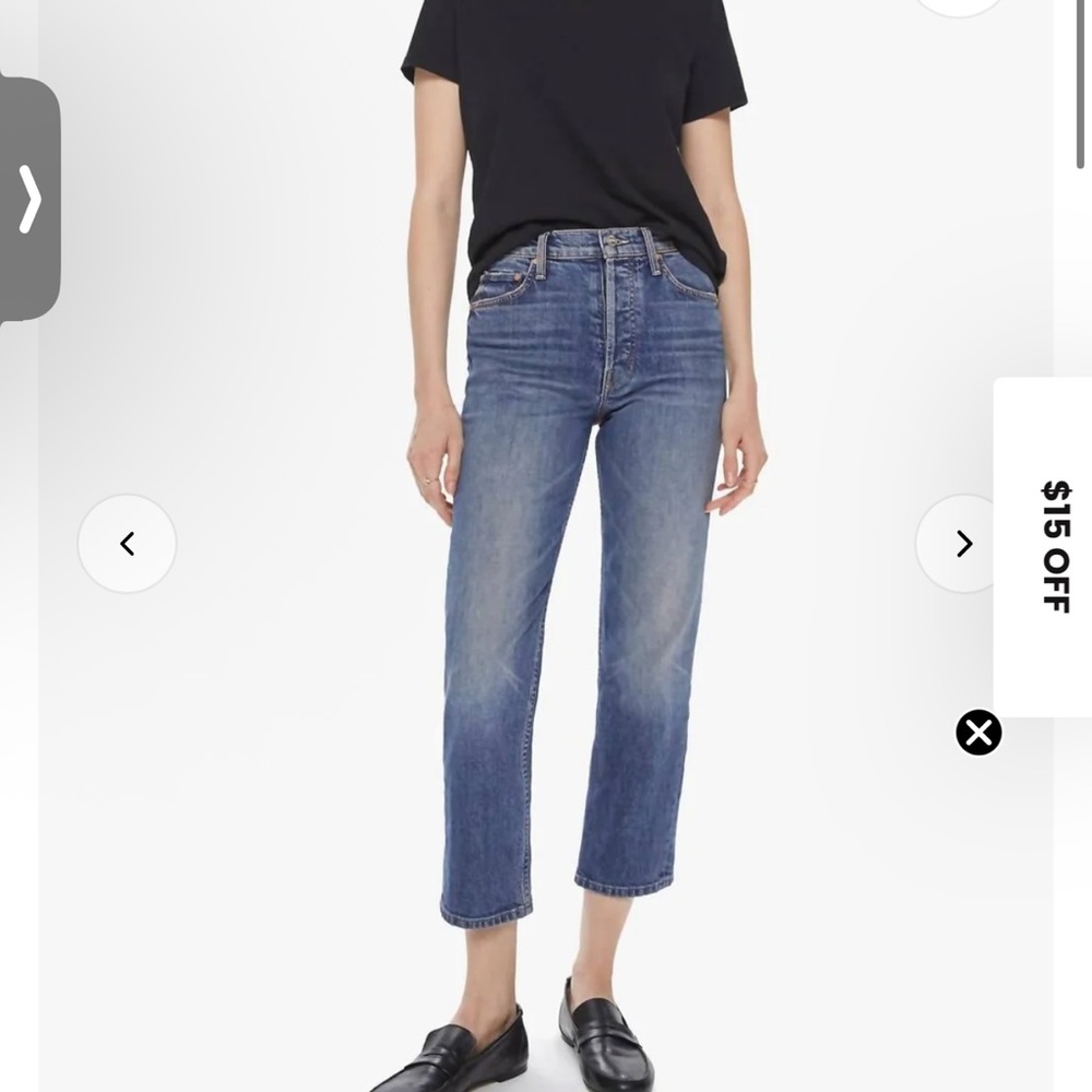 MOTHER Tomcat cropped straight leg jeans